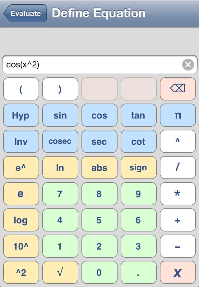 uDerivative calculator Screen