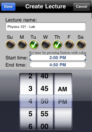 Record It! Create Lecture Screen